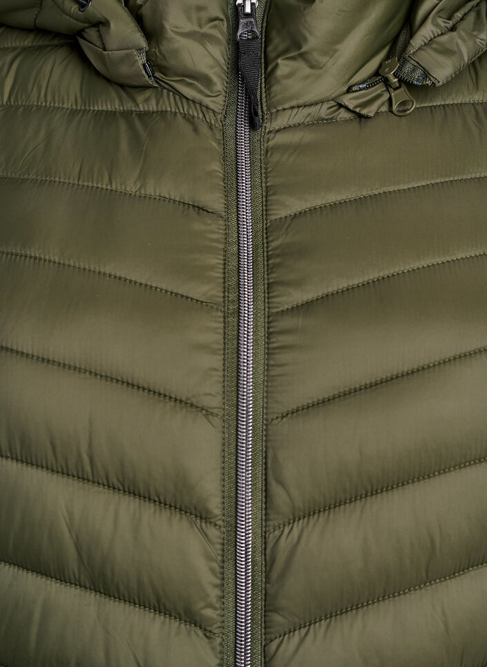 Leichte Jacke mit Taschen und abnehmbarer Kapuze, Gr&uuml;n, Packshot image number 2
