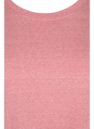 Meliertes T-Shirt aus Baumwolle, Blush Mel, Packshot image number 2
