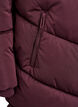 Langer Puffermantel mit Kapuze und Taschen, Dunkles Bordeaux, Packshot image number 3