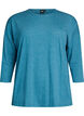 Bluse aus Jersey mit 3/4-&Auml;rmeln, Blau, Packshot image number 0