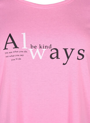 FLASH - T-Shirt mit Motiv, Begonia Pink Always, Packshot image number 2