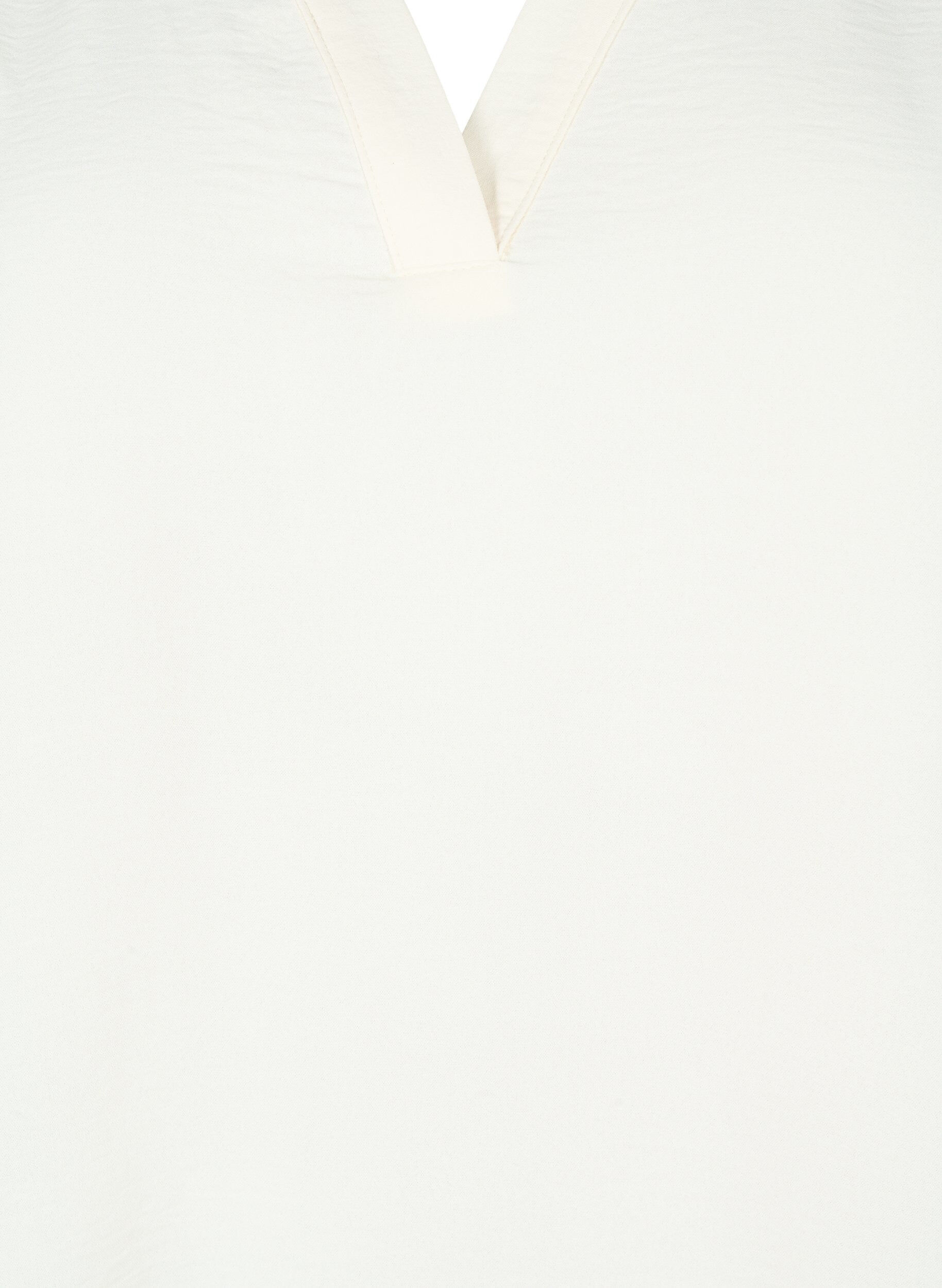 Zizzi&Auml;rmelloses Oberteil mit Faltendetails, Vanille, Packshot image number 2