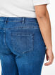 Bootcut-Jeans mit hoher Taille, Blau, Model image number 2