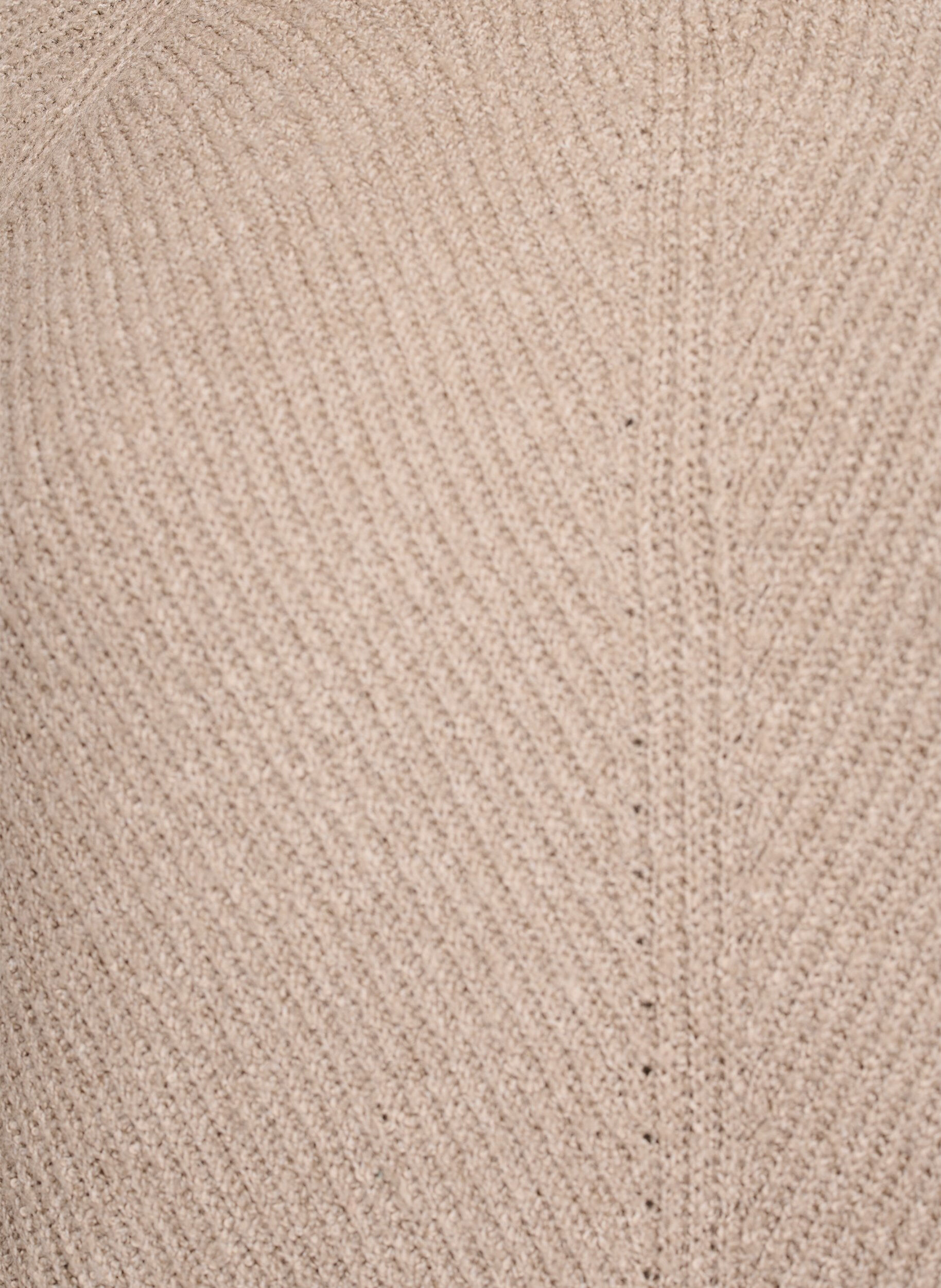 ZizziStrickpullover mit diagonalem Muster und Raglan&auml;rmeln, Beige, Packshot image number 2