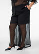 Lockere Hose aus Chiffon mit Punkten, Schwarz, Model image number 2