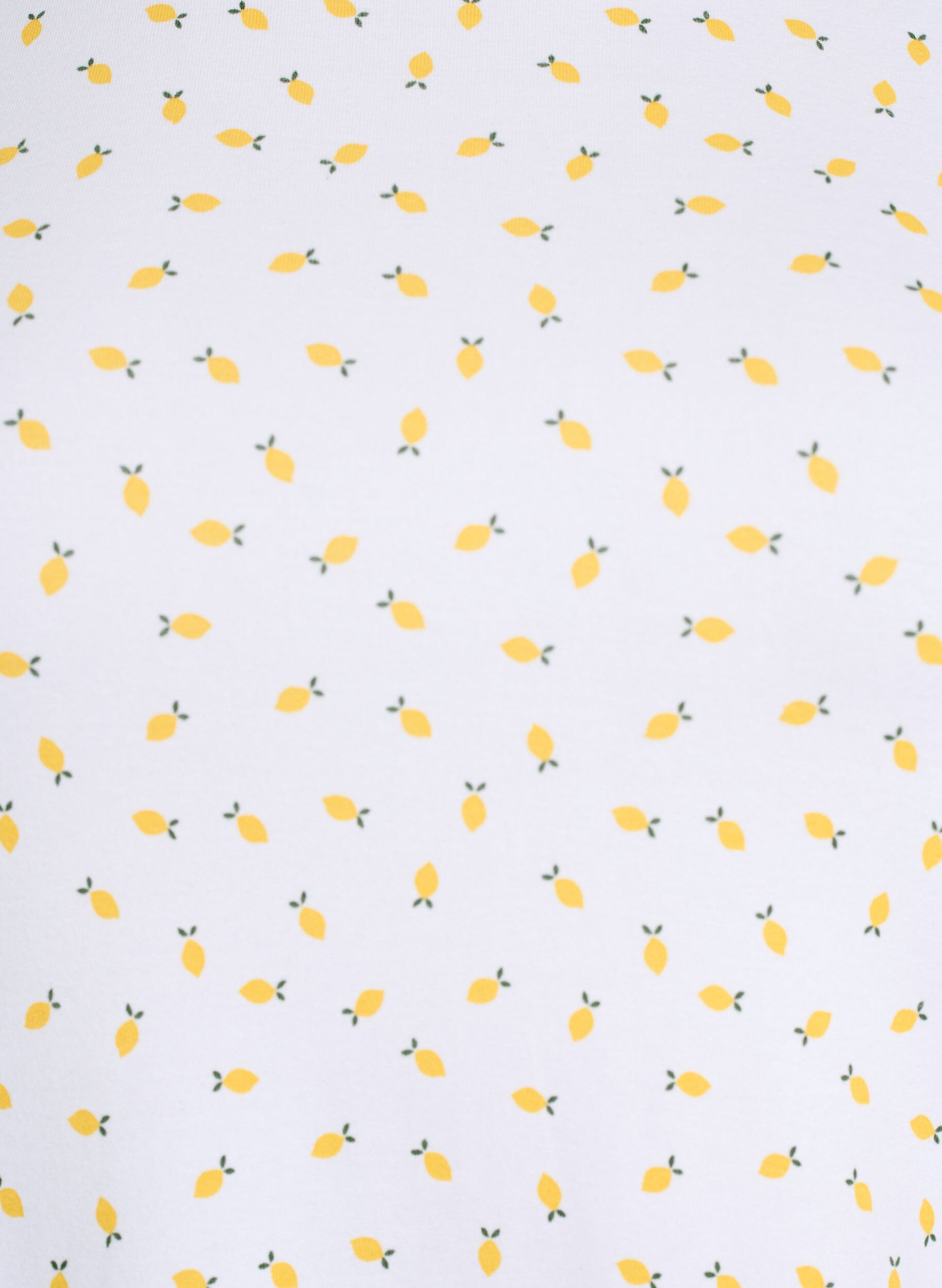 ZizziT-Shirt aus Baumwolle mit Allover-Druck, Wei&szlig;, Packshot image number 2