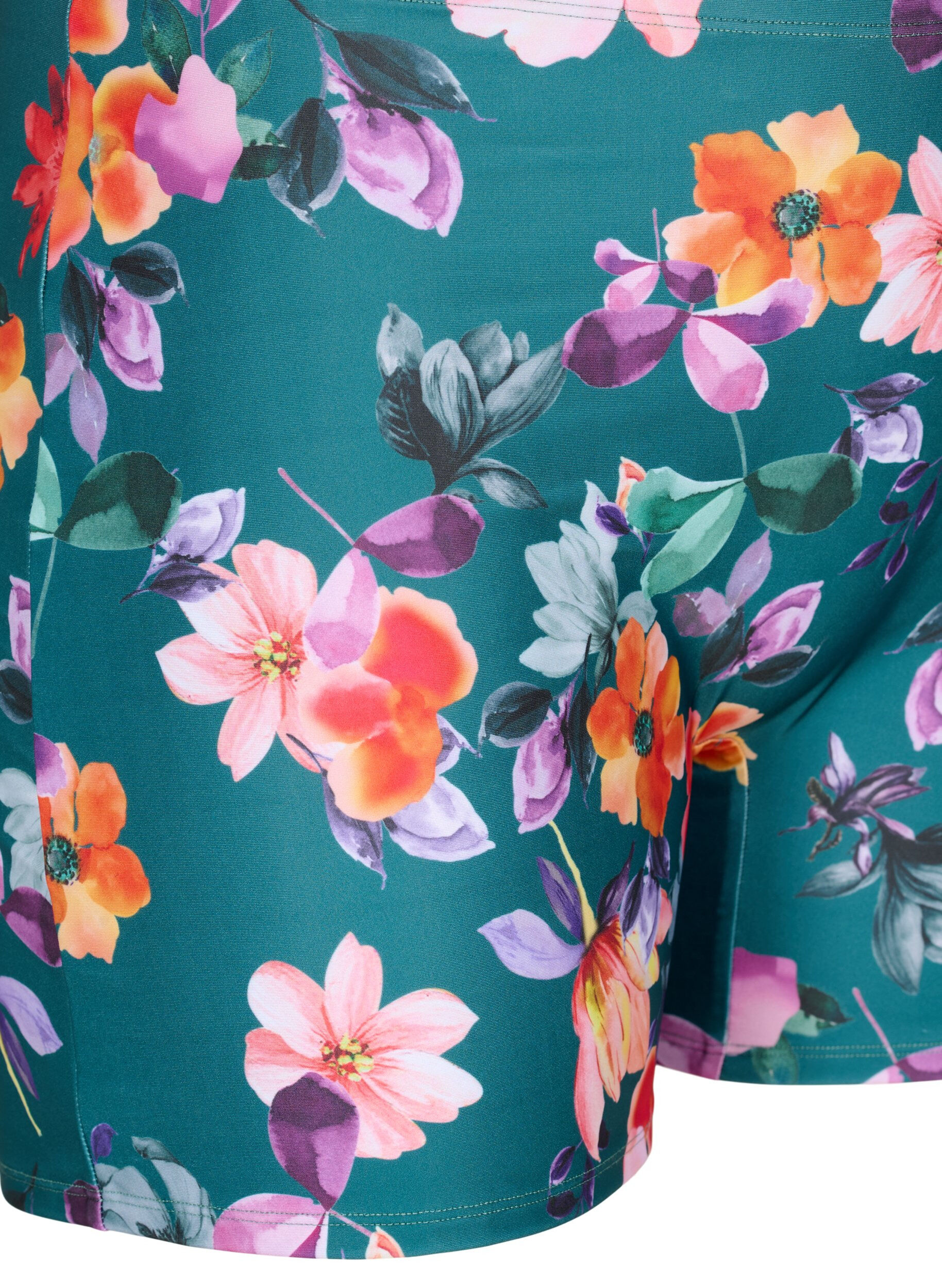 ZizziBadeshorts mit Blumenmuster, Meave Print, Packshot image number 2