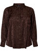 Bluse mit Ton-in-Ton-Paisleymuster, Braun, Packshot image number 0
