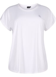 Kurzärmliges Trainings-T-Shirt, Bright White, Packshot