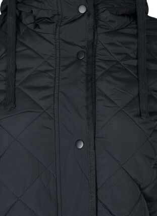 Gesteppte 2in1 Jacke mit abnehmbaren Ärmeln, Black, Packshot image number 2