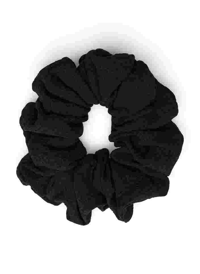 Unifarbenes Scrunchie, Black, Packshot