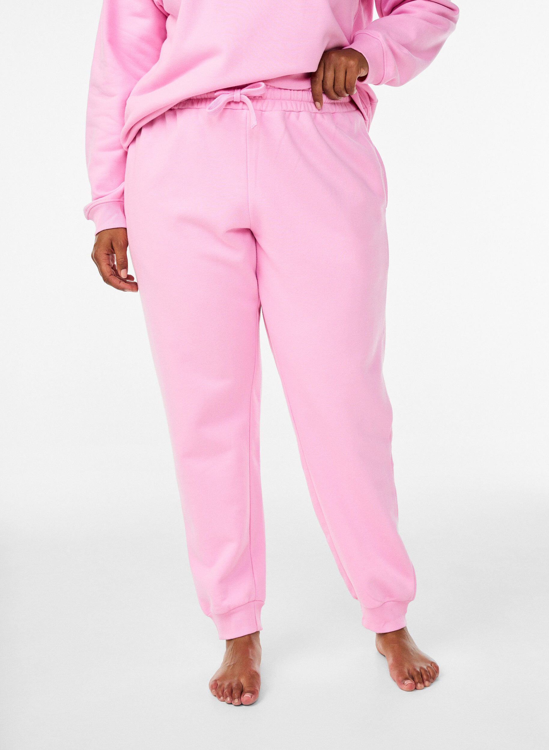 ZizziSweathose mit hoher Taille, Pink, Model image number 2