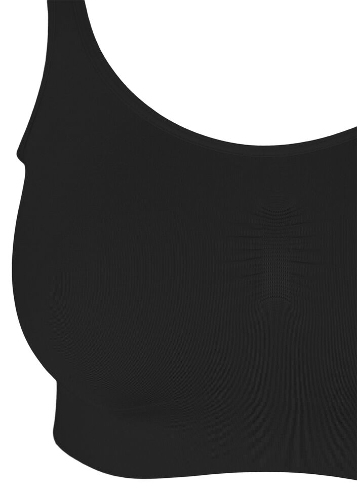Weicher BH ohne Wattierung, Schwarz, Packshot image number 2