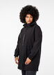 Softshelljacke mit abnehmbarer Kapuze, Schwarz, Model image number 0