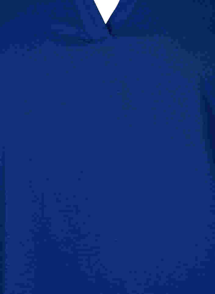 Bluse mit Smok und 3/4-Ärmeln, Blue Depths, Packshot image number 2