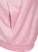 Strickjacke aus Velours mit Kapuze und Taschen, Pink, Packshot image number 3
