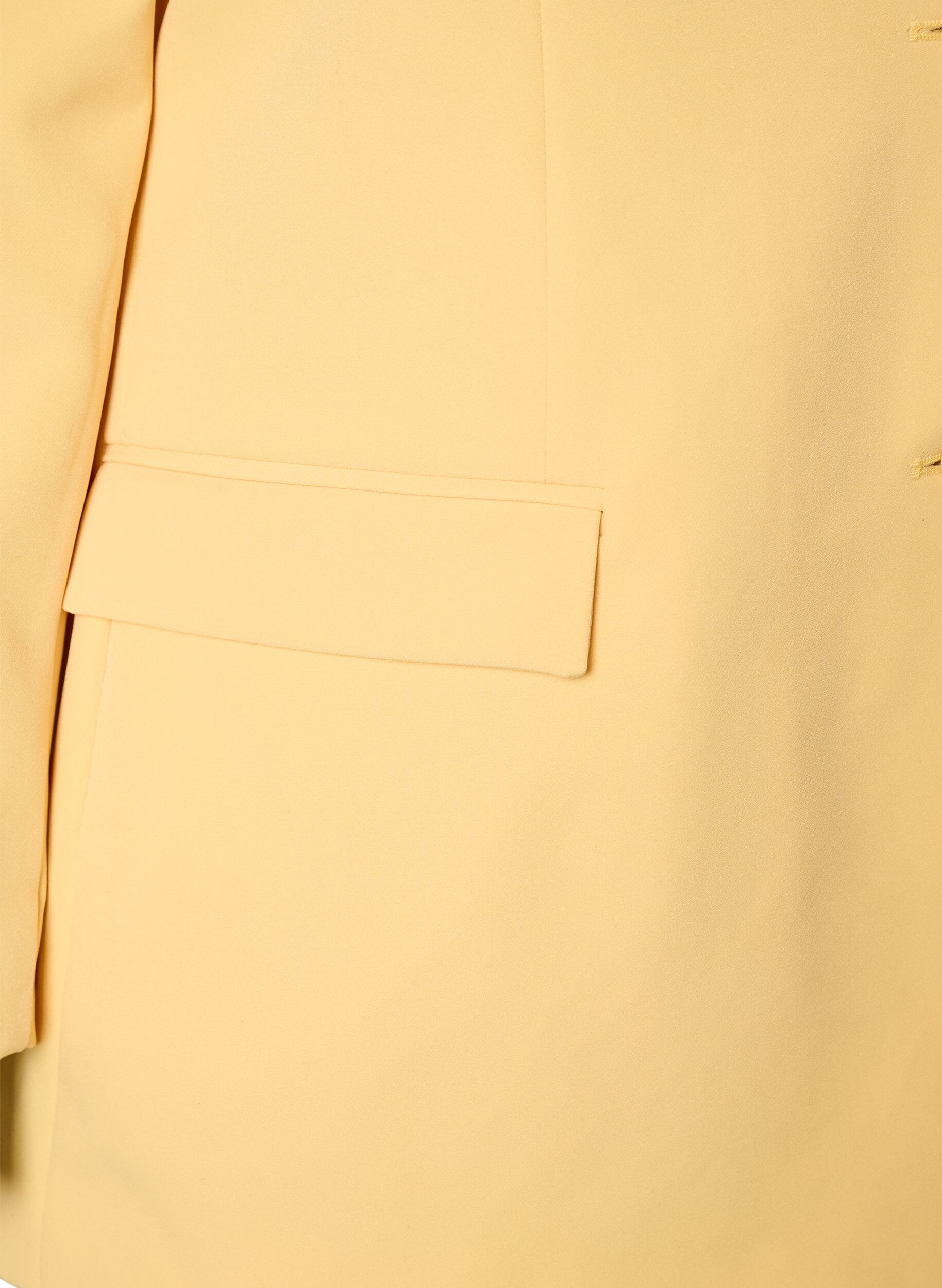 ZizziKlassischer Blazer mit Knopfverschluss, Gelb, Packshot image number 3