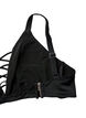 Bikini-Top mit Bänder-Details, Schwarz, Packshot image number 3