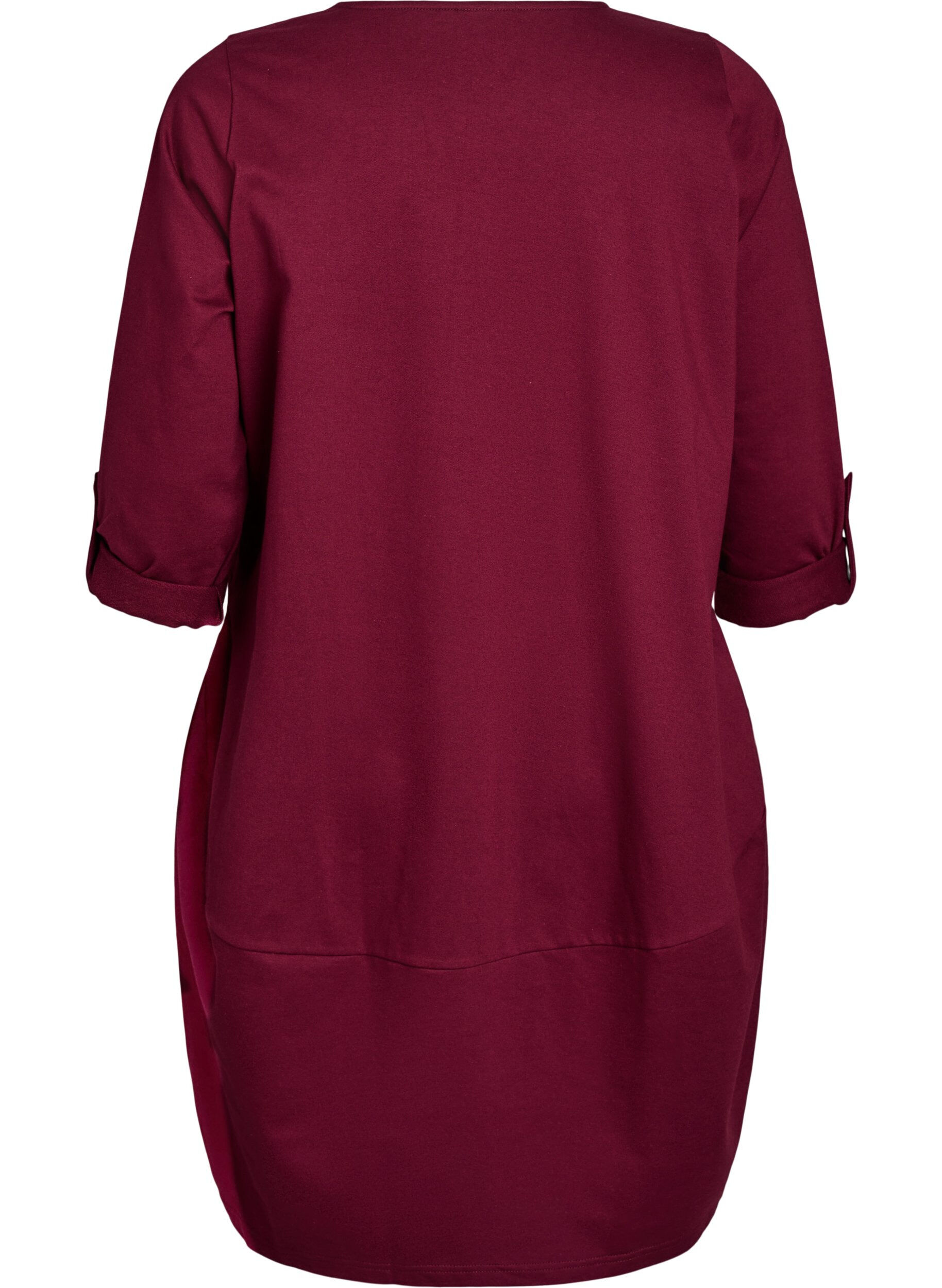 ZizziBallkleid mit Taschen, Dunkles Bordeaux, Packshot image number 1