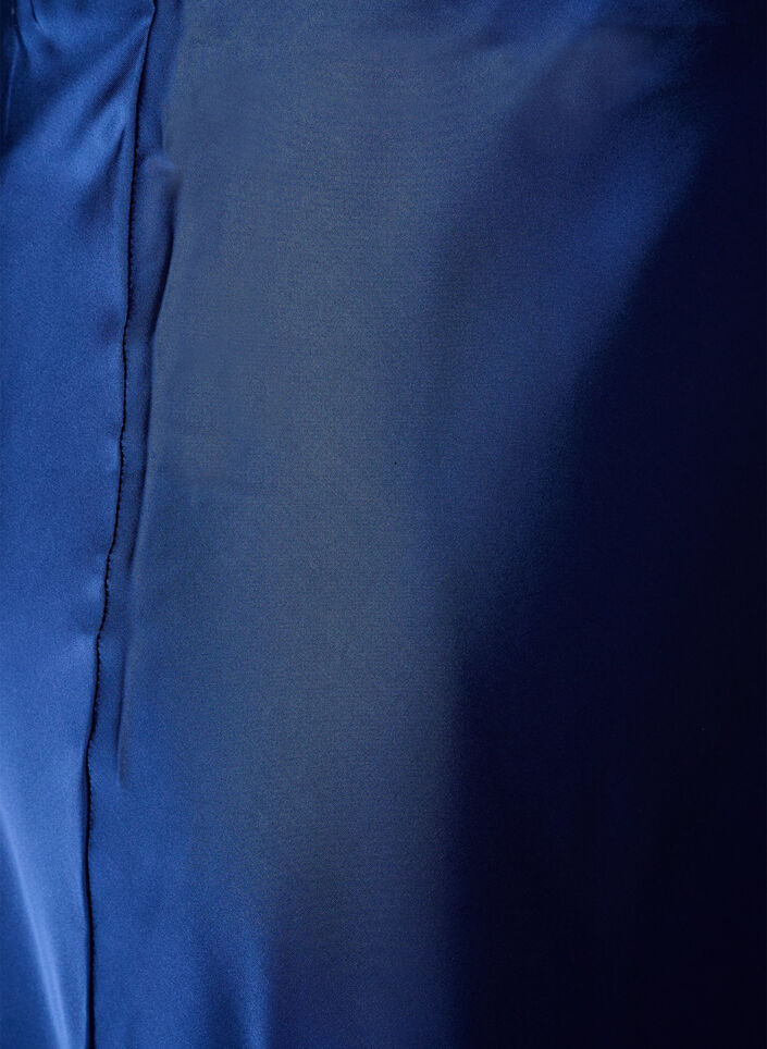 Midirock aus Satin, Blau, Packshot image number 2