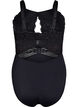 Bodystocking mit Spitze und Aussparungen, Black, Packshot image number 1
