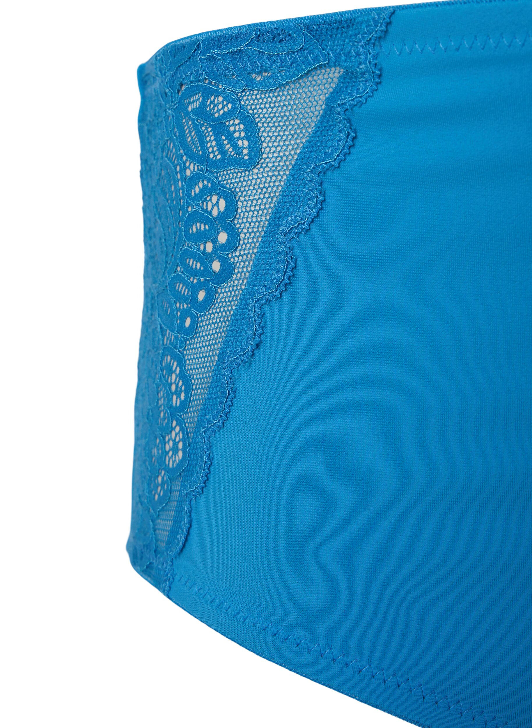 ZizziUnterhose mit regul&auml;rer Taille und Spitze, Cendre Blue, Packshot image number 2