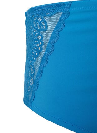 Unterhose mit regulärer Taille und Spitze, Cendre Blue, Packshot image number 2
