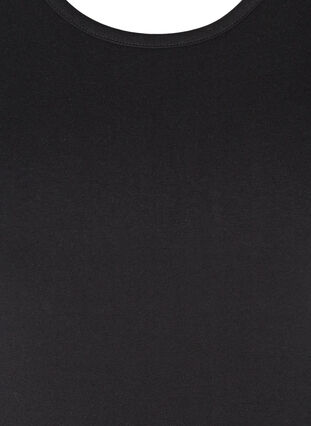 Baumwolltop mit Spitzensaum, Black, Packshot image number 2