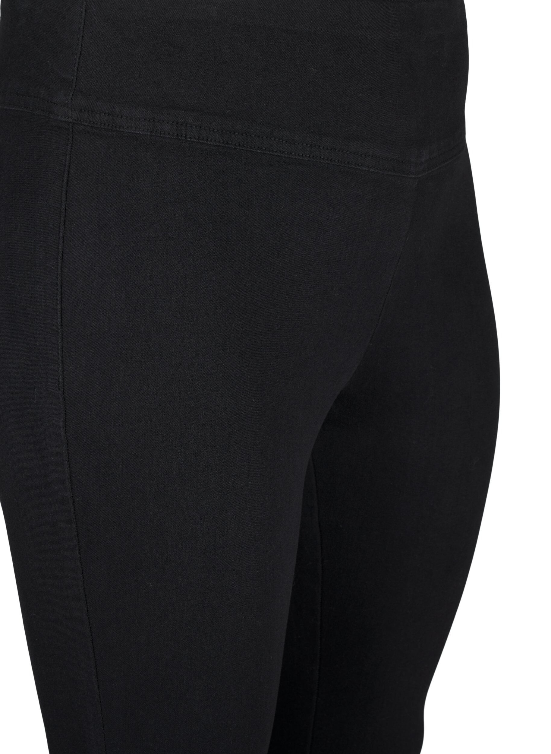 ZizziElastische Jeggings mit hoher Taille, Schwarz, Packshot image number 2
