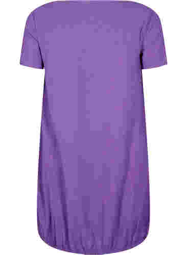 Kurzarm Kleid aus Baumwolle, Deep Lavender, Packshot image number 1