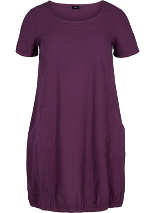 Kleid mit Taschen, Dark Purple, Packshot image number 0
