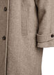 Langer Wollmantel mit hohem Kragen und doppelreihigem Design, Braun, Packshot image number 3