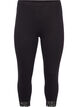 Basic 3/4-Leggings mit Spitzensaum, Black, Packshot image number 0
