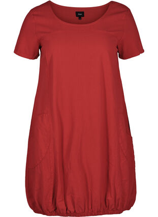 Kleid mit Taschen, Lipstick Red, Packshot image number 0