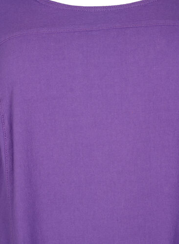 Kurzarm Kleid aus Baumwolle, Deep Lavender, Packshot image number 2