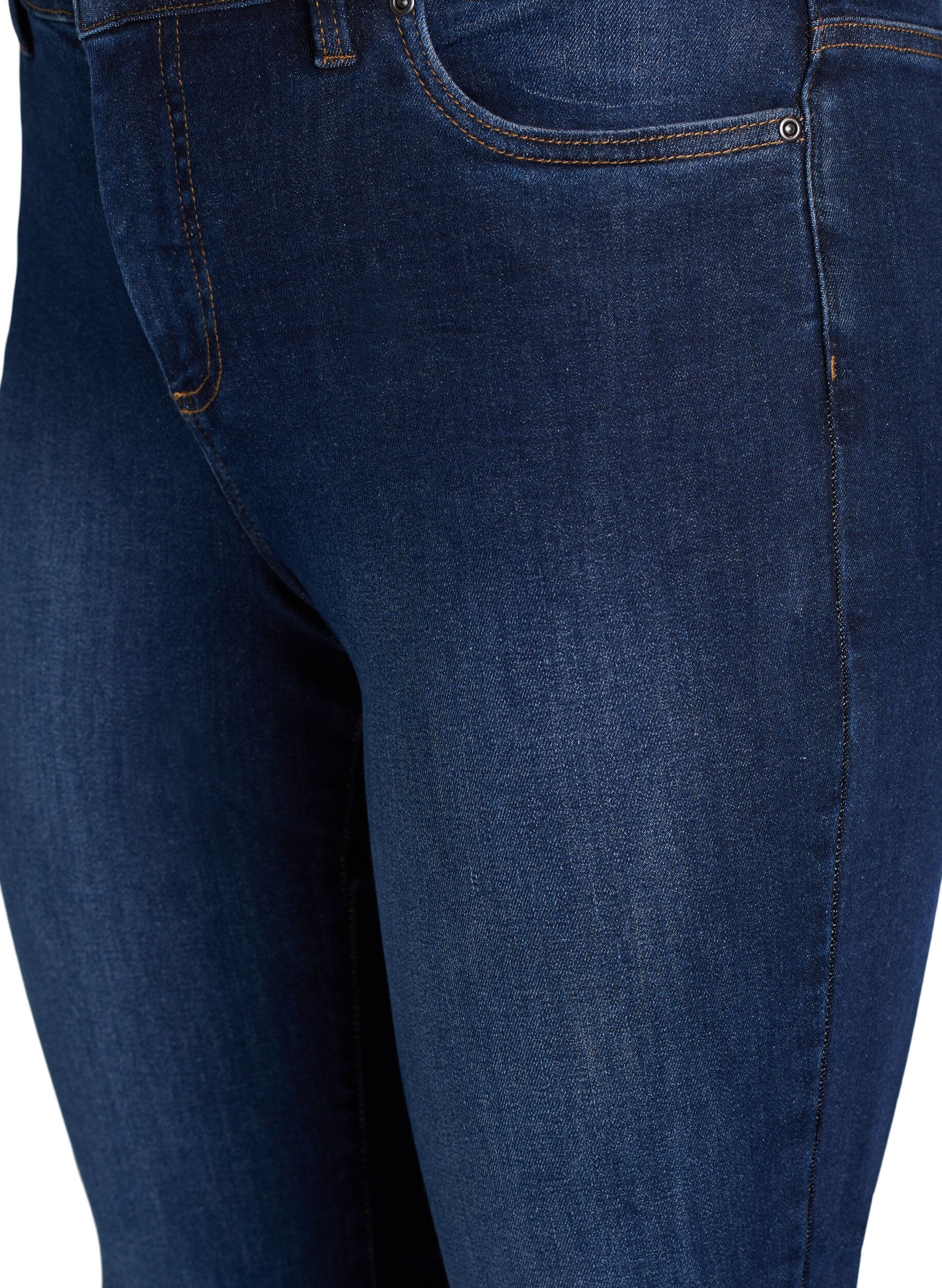 ZizziSlim fit Jeans mit normaler Taille, Dark Blue, Packshot image number 2
