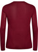 Lang&auml;rmelige Bluse aus Wolle und Viskose, Rot, Packshot image number 1
