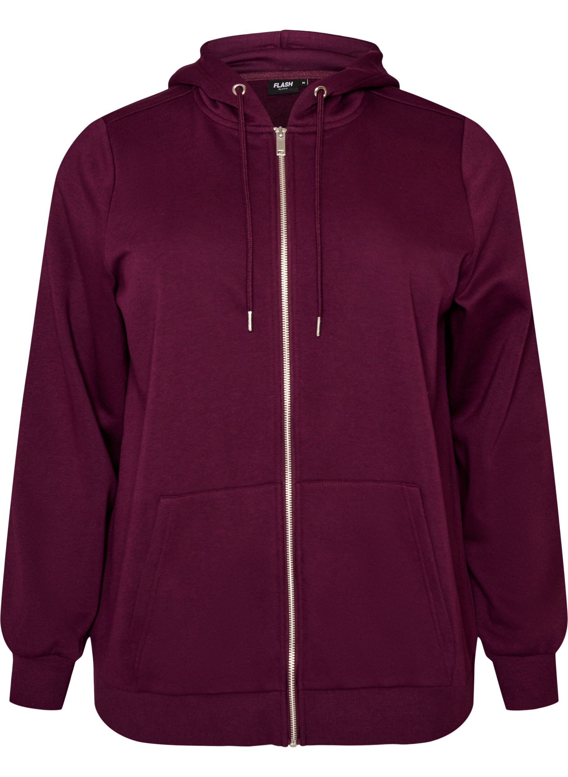 ZizziKapuzensweatshirt mit Rei&szlig;verschluss und Taschen, Lila, Packshot image number 0