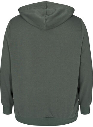 Sweatshirt mit Kapuze und Tasche, Thyme, Packshot image number 1