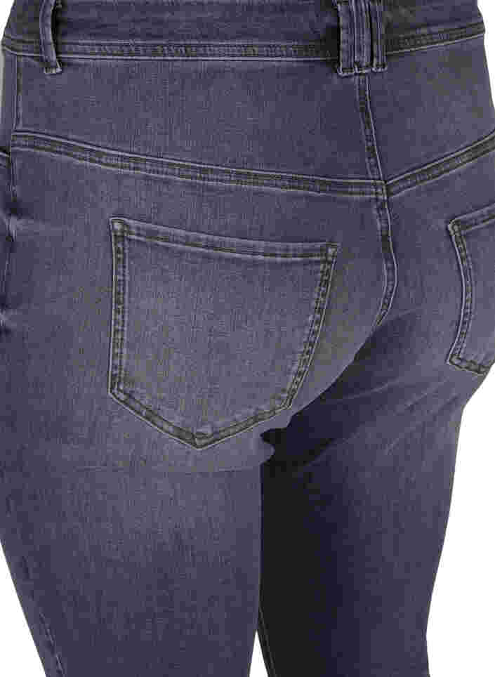Extra Slim Nille Jeans mit hoher Taille, Grey Denim, Packshot image number 3