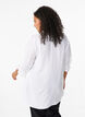 Langes Viskose-Shirt mit Spitzendetail, Bright White, Model image number 1