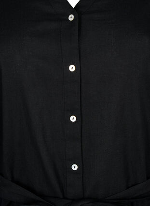 Hemdkleid mit langen Ärmeln, Black, Packshot image number 2