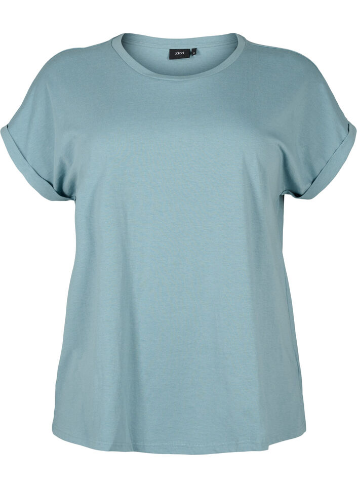 2er-Pack kurz&auml;rmlige T-Shirts, Blau, Packshot image number 2