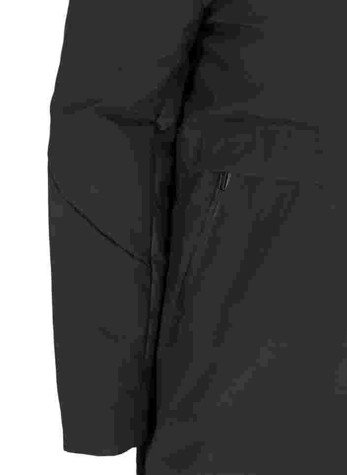 Winterjacke mit justierbarer Taille, Black, Packshot image number 3