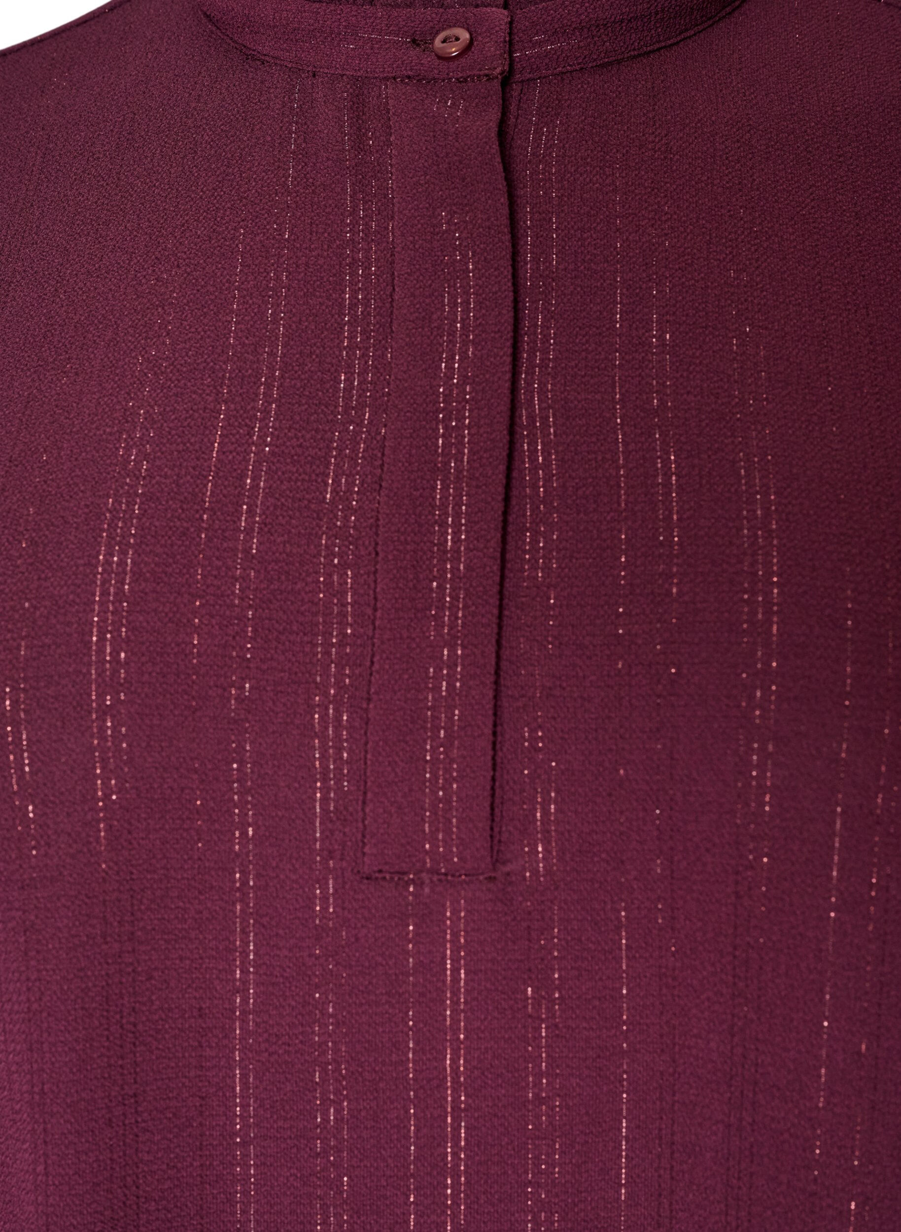 ZizziKurzes Kleid mit R&uuml;schen und Glitzer, Rot, Packshot image number 2