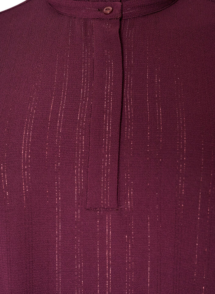 Kurzes Kleid mit R&uuml;schen und Glitzer, Rot, Packshot image number 2