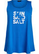 Top aus Baumwolle mit A-Linie, Blau, Packshot image number 0