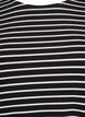 Gestreifte Langarmbluse, Schwarz, Packshot image number 2