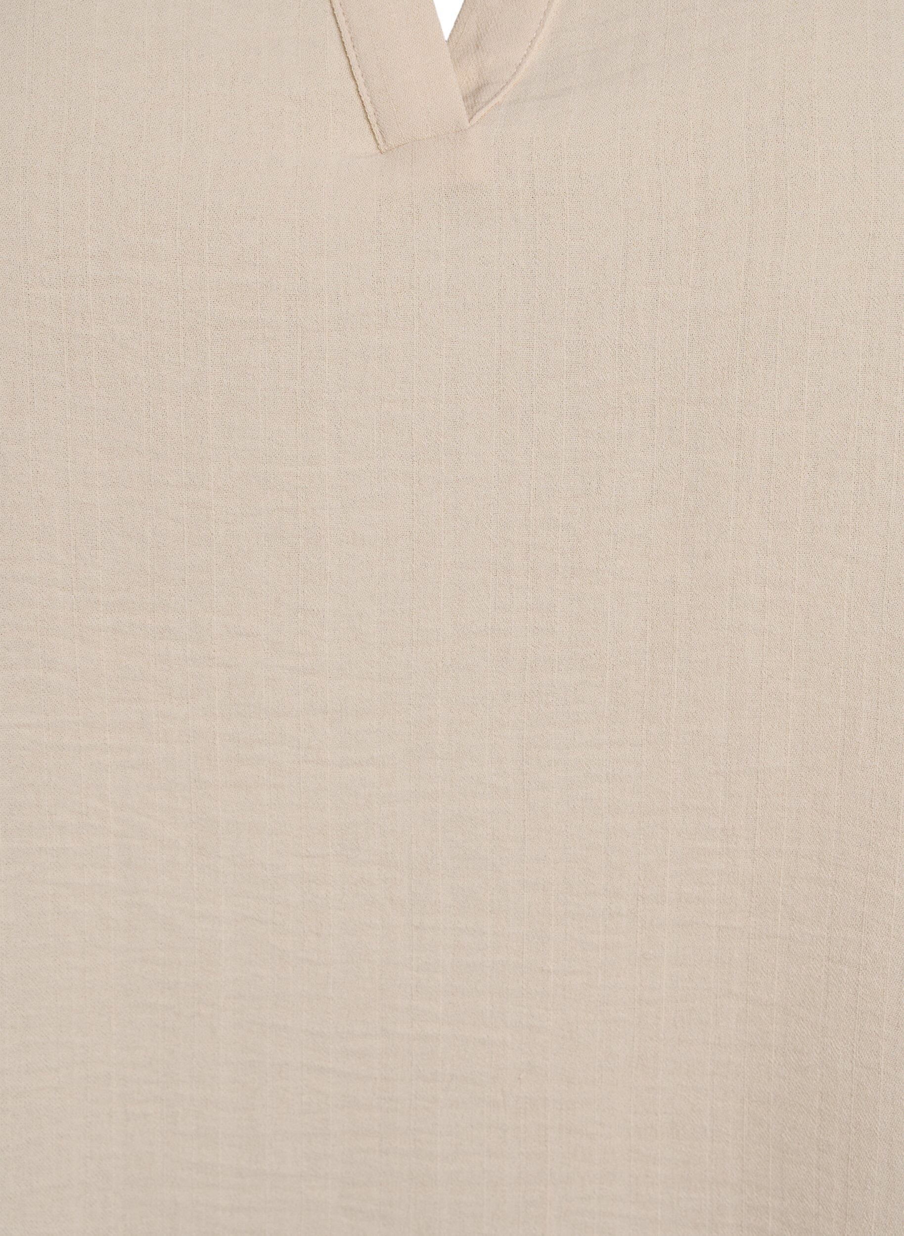 ZizziLockere Bluse mit kurzen &Auml;rmeln, Beige, Packshot image number 2