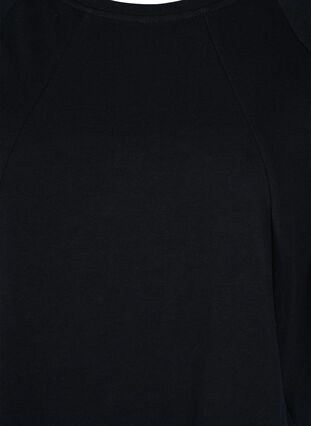 Aktionsartikel - Sweatkleid aus Baumwolle mit Taschen und 3/4-Ärmeln, Black, Packshot image number 2
